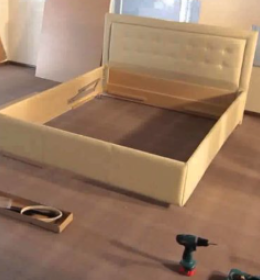 Сборка двуспальной кровати